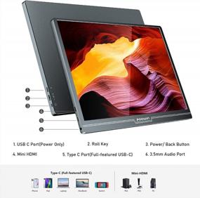 img 2 attached to Foowin Portable Monitor Display Speaker 15.8", 1920X1080P, 60Hz, Z1, HDMI