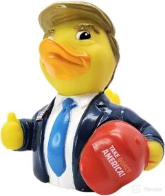 img 4 attached to 🦆 CelebriDucks The Donald: Fun & Safe Collectible Rubber Ducks for Kids & Adults - Made in USA