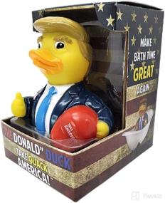 img 2 attached to 🦆 CelebriDucks The Donald: Fun & Safe Collectible Rubber Ducks for Kids & Adults - Made in USA