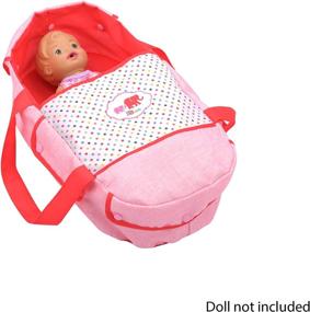 img 2 attached to Pink Doll Pram With Retractable Canopy And 2-In-1 Design - Removable Carry Cot And Shopping Storage - Ideal For 18-Inch Dolls - Foldable For Convenient Storage - Suitable For Kids Age 3 And Up