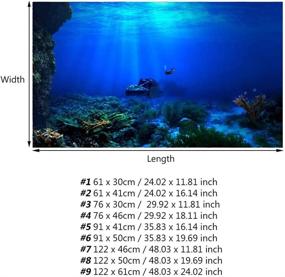 img 3 attached to Прочный водонепроницаемый фоновый аквариум 12250Cm