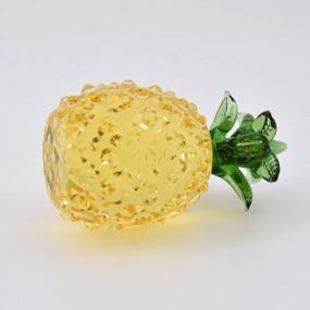 img 2 attached to Sparkling Glass Pineapple Figurine: A Stunning Centerpiece For Your Home Décor Or Mother'S Day Celebration