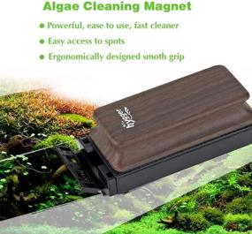 img 2 attached to Hygger Aquarium Algae Magnet Cleaner: Powerful Magnetic Cleaning Tool with Scraper and Floating Brush for Fish Glass Tank