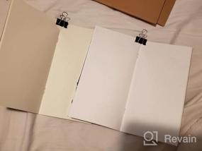 img 5 attached to Set Of 3 Blank Travelers Notebook Inserts - 192 Thick Unlined Sketch Pages, Standard 4.25"X8.25