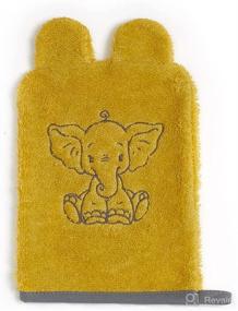 img 4 attached to ClassyBaby Elephant Embroidered Washcloths Washcloth