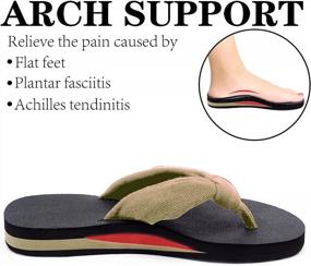 img 2 attached to Arch-Supporting Cloth Strap Flip Flops For Women: MAIITRIP'S Comfy And Stylish Footwear