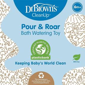 img 2 attached to 🚿 Dr. Brown’s CleanUp Pour & Roar Watering Can: Baby Bath Essentials Kids Toy, BPA Free (6+ Months), Certified Plastic Neutral
