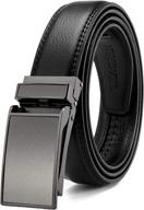 👔 premium leather ratchet chaoren comfort adjustable men's accessories - the ultimate belt upgrade logo