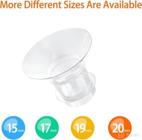 img 3 attached to 🍼 19mm Flange Inserts - Compatible with Medela, Willow, TSRETE, Momcozy, Spectra S1 S2 - Reduce Nipple Tunnel to 19mm - 2pcs