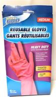 ladies heavy reusable cleaning gloves logo