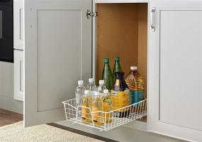 img 3 attached to Maximize Your Space With ClosetMaid'S 14-Inch Wide White Cabinet Organizer