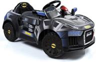 zoom in style: hauck e-batmobile electric ride on 6v in black logo
