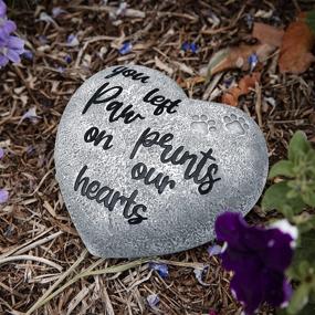 img 1 attached to 🌸 Orchid Valley Cat or Dog Grave Marker: Weatherproof Garden Memorial Stone and Indoor Display Piece with Hand Painted Tribute - Perfect Pet Loss Sympathy or Condolence Gift