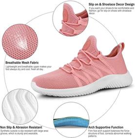 img 3 attached to 👟 Feethit Lightweight Sneakers: Stylish Women's Athletic Shoes for Running and Walking