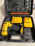 img 3 attached to MANCRAFT Cordless drill driver 24 V, 3500 rpm, professional drill with 2 speeds in a case with accessories, flashlight, reverse, charger review by Boyan Da Anov ᠌