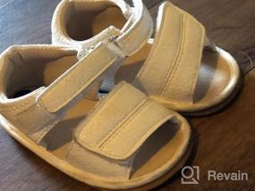 img 6 attached to Soft Rubber Sole Sandals For Baby Boys And Girls: Non-Slip, Perfect For Summer Walks And First Steps