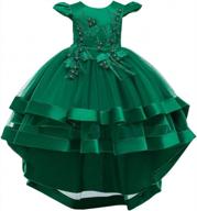flower princess gown for little big girls - perfect for weddings, pageants, and parties! logo