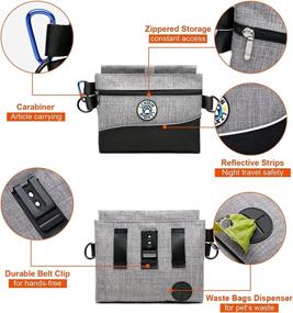 img 1 attached to Convenient and Versatile Macrimo Dog Treat Pouch: Magnetic Closure, Waterproof Inner Pocket, and More!