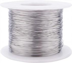img 4 attached to BENECREAT 28 Gauge 984FT 304 Stainless Steel Craft Wire For Jewelry Making, Sculpting, Cleaning Brushes, And Crafting Projects