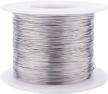 benecreat 28 gauge 984ft 304 stainless steel craft wire for jewelry making, sculpting, cleaning brushes, and crafting projects logo