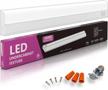 upgrade your kitchen with high-quality harrrrd hardwired led under cabinet task lighting - dimmable, 16w, cri>90, 4000k cool white, wide body, long-lasting metal base with frost lens logo