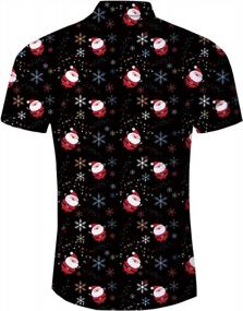 img 1 attached to ALISISTER Men'S Hawaiian Shirts With 3D Patterns For Summer, Novelty Button-Down Dress Tops