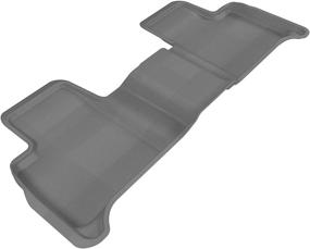 img 4 attached to 🚗 Custom Fit All-Weather Floor Mat for Mercedes-Benz GLE/GLS/ML/GL - 3D MAXpider Kagu Rubber (Gray)