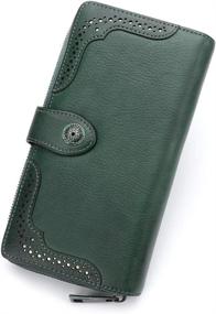 img 4 attached to Genuine Leather Vintage Handmade Organizer Women's Handbags & Wallets : Wallets