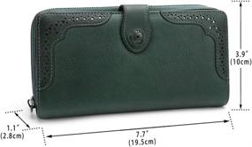 img 1 attached to Genuine Leather Vintage Handmade Organizer Women's Handbags & Wallets : Wallets