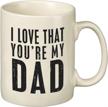 express your love for dad with primitives by kathy stoneware coffee mug, 20 oz. logo