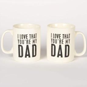 img 3 attached to Express Your Love For Dad With Primitives By Kathy Stoneware Coffee Mug, 20 Oz.