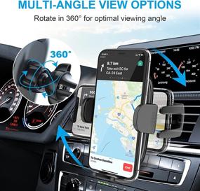 img 2 attached to 📱 FlexiGrip Car Phone Holder: Universal Mount for Dashboard, Windshield & Air Vent - Sturdy & Hands-Free Smartphone Stand