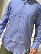 img 1 attached to Non Iron Gingham Classic Button Collar Shirt review by Cody Michels
