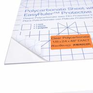 24" x 48" polycarbonate plastic sheet 1/8" thick | shatter resistant, easier to cut & bend than plexiglass | for robotics teams, hobbyists, diyers, industrial crafts логотип