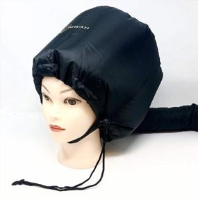 img 3 attached to Revolutionize Your Hair Drying With OMWAH'S Adjustable Bonnet Dryer Cap - Soft Hood For Deep Conditioning And On-The-Go Styling