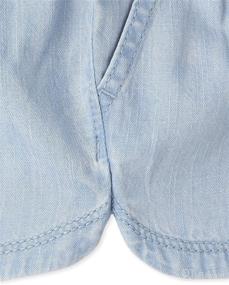 img 1 attached to Chambray Pull-on Shorts for Baby 👶 and Toddler Girls at The Children's Place