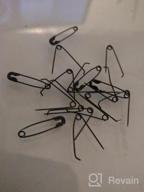 img 1 attached to Household Mall 3/4-Inch Safety Pins, Black (1440 Pieces) review by Holly Garcia