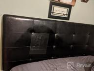 img 1 attached to Protect Your Headboard With WOMACO Velvet Slipcover In Dark Gray For Bedroom Decor (Sizes 35"-50") review by Sam Calderon