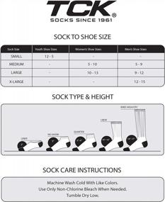 img 1 attached to 6-Pack TCK Moisture-Wicking Cushioned Crew Socks For Men And Women - Available In Sizes 9-11, 10-13, And 13-15 For Work Boots