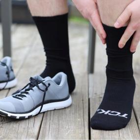 img 3 attached to 6-Pack TCK Moisture-Wicking Cushioned Crew Socks For Men And Women - Available In Sizes 9-11, 10-13, And 13-15 For Work Boots