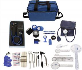 img 4 attached to Комплексный набор для домашней физиотерапии с сумкой для звонков - идеально подходит для медсестер, помощников по домашнему здоровью и ухода за пациентами (синий)
