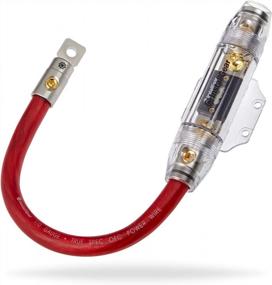 img 2 attached to InstallGear 1/0 Gauge AWG Power Wire With ANL Fuse Holder: Premium Oxygen-Free Copper For Auto, Marine, RV & Industrial Use
