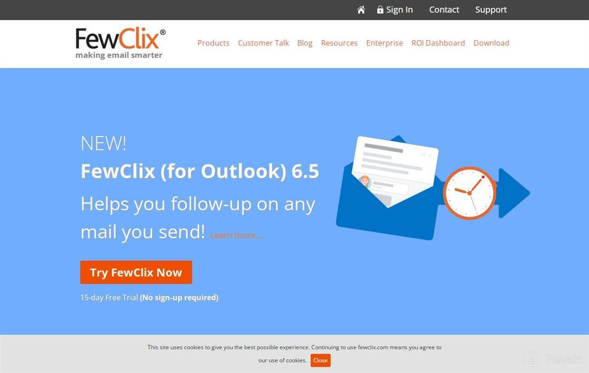 img 1 attached to FewClix for Outlook review by Kyle Kriglstein
