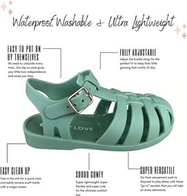 img 3 attached to 👡 Cute Copper Toddler Girls' Sandals: Stylish, Comfy Flats!