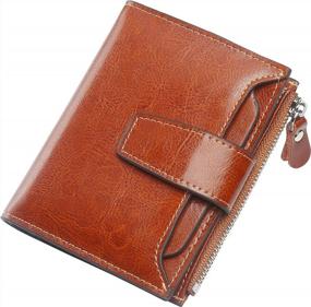 img 4 attached to Protect Your Identity With Lavemi'S Genuine Leather Compact RFID Wallet For Women