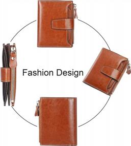 img 2 attached to Protect Your Identity With Lavemi'S Genuine Leather Compact RFID Wallet For Women