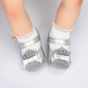 img 2 attached to Miamooi Bowknot Princess Moccasins Lightweight Girls' Shoes : Flats