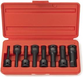 img 4 attached to 1/2-Inch Impact Hex Bit Socket Set - 8 Piece SAE CrMo Steel Allen Driver 1/4" To 3/4", NEIKO 01137B, 3 Inch Length, Impact Grade