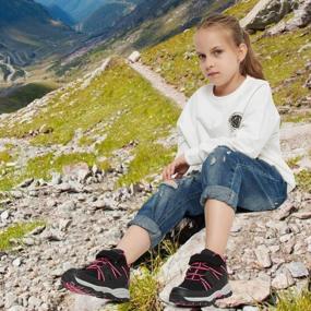 img 2 attached to Kids' Waterproof Hiking Boots: Perfect Adventure Shoes For Boys & Girls