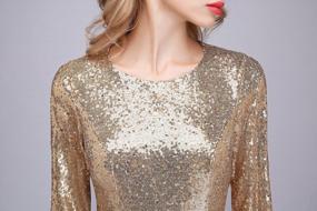 img 2 attached to Modest Sequin Bridesmaid Dresses With Long Sleeves And High Back – Perfect For Prom And Party Wear, By Honey Qiao